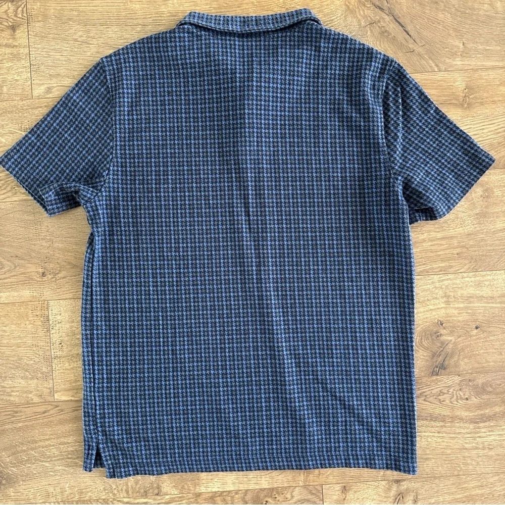 Banana Republic Navy Check Polo Shirt